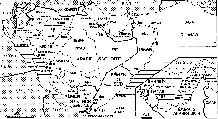 Carte Arabie