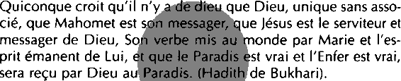 A propos du Paradis des musulmans