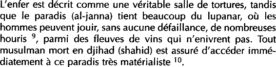 A propos du Paradis des musulmans