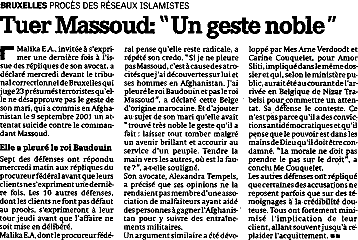 Tuer Massoud: Un geste noble