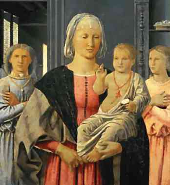 dtail d’un tableau de 1470 attribu
au peintre italien Piero della Francesca