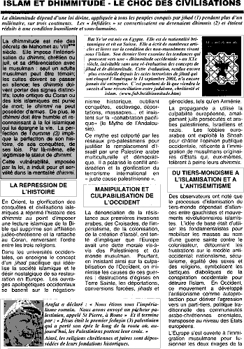 Article Dhimmis et dhimmitude, page 1