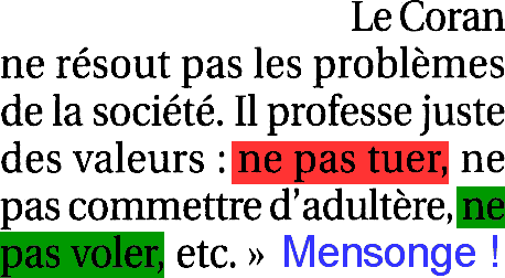 mensonge de l'AKP  propos du coran