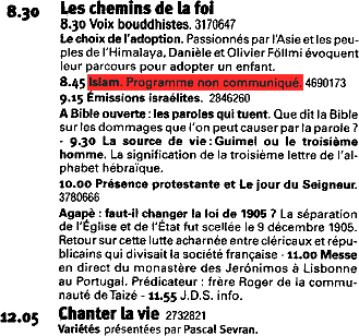 programme du dimanche 02 janvier 2005