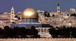 le dme de la mosque Al Aqsa,  Jrusalem, (aussi appel Dome du Rocher)