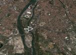 vue satellite du futur (hlas...) emplacement de la mosque de Toulouse. Les Toulousains ont russi  repousser les envahisseurs Mahomtans en 721, maintenant ils leurs bradent la ville.