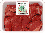 barquette de viande Halal