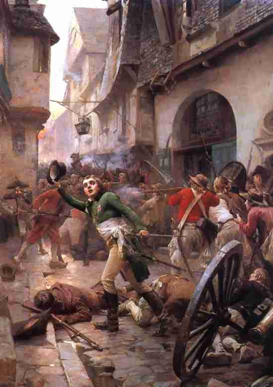 La Rochejacquelein aux combats de Cholet, le 17 octobre 1793
(Peinture de Boutigny –Muse d’Histoire de Cholet)