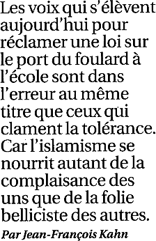 extrait dun dossier consacr par  Marianne  aux  Complices de lislamisme  - n 315  Mai 2003