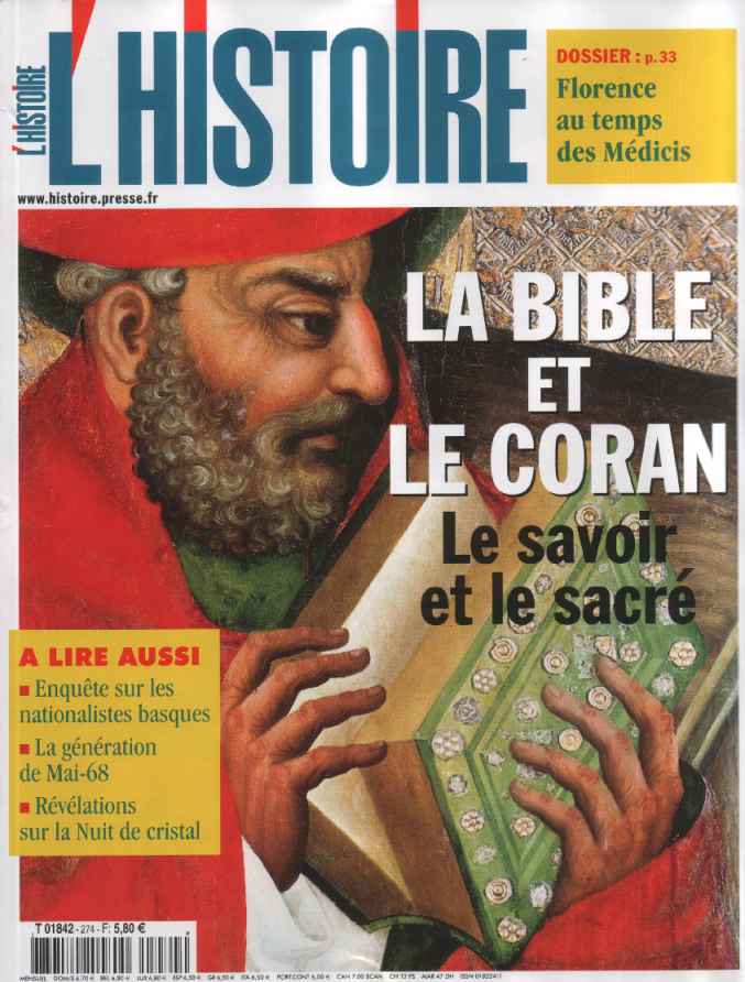 mensuel L'histoire, mars 2003, N274