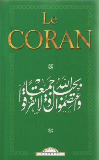 le coran des ditions Maxi-livres, format poche, recto