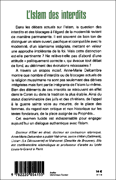 L'islam des interdits, verso