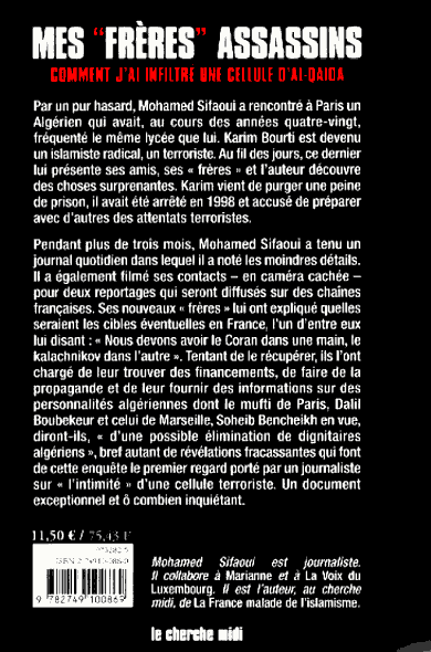 mes "frres" assassins, verso