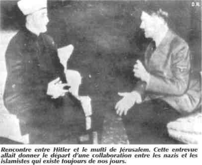 Rencontre entre Hitler et le Mufti de Jrusalem Haj Amin Al-Husseini