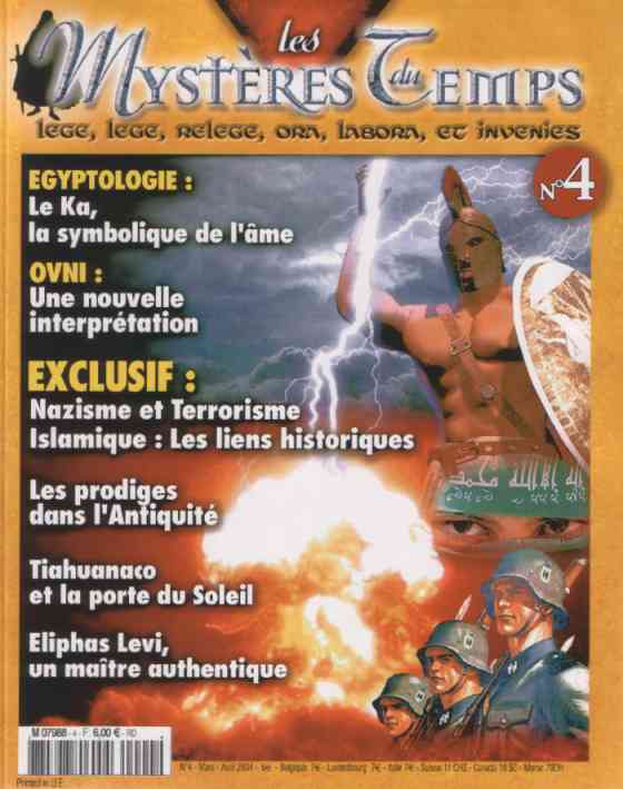 revue bimestrielle Les Mystres du Temps, mars - avril 2004, N4, Nazisme et terrorisme islamique : Les liens historiques