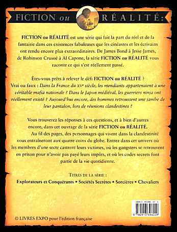Socits Secrtes, verso