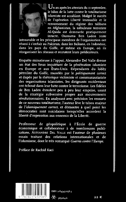 le totalitarisme islamiste, verso
