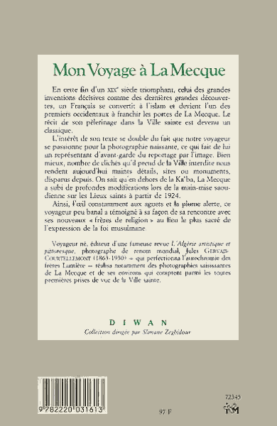 MON VOYAGE A LA MECQUE, verso
