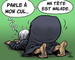 Le Coran atteint rapidement la tte... Dessin de Steph Bergol, http://www.ifrance.com/stephbergol